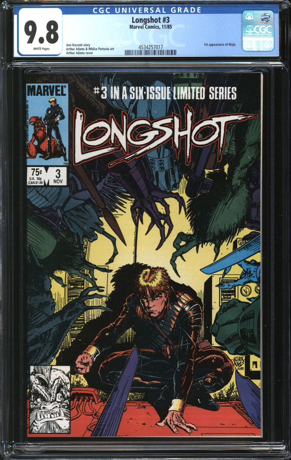 Longshot (1985) #3 CGC 9.8 NM/MT