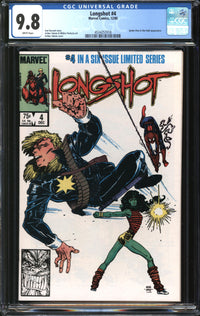 Longshot (1985) #4 CGC 9.8 NM/MT
