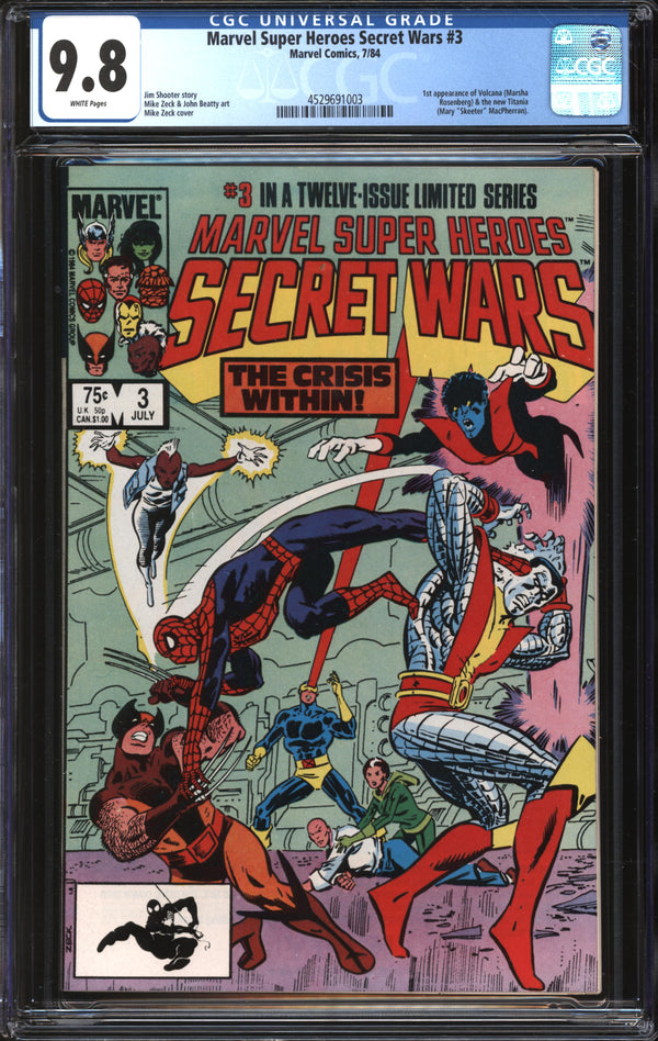 Marvel Super-Heroes Secret Wars (1984) # 3 CGC 9.8 NM/MT