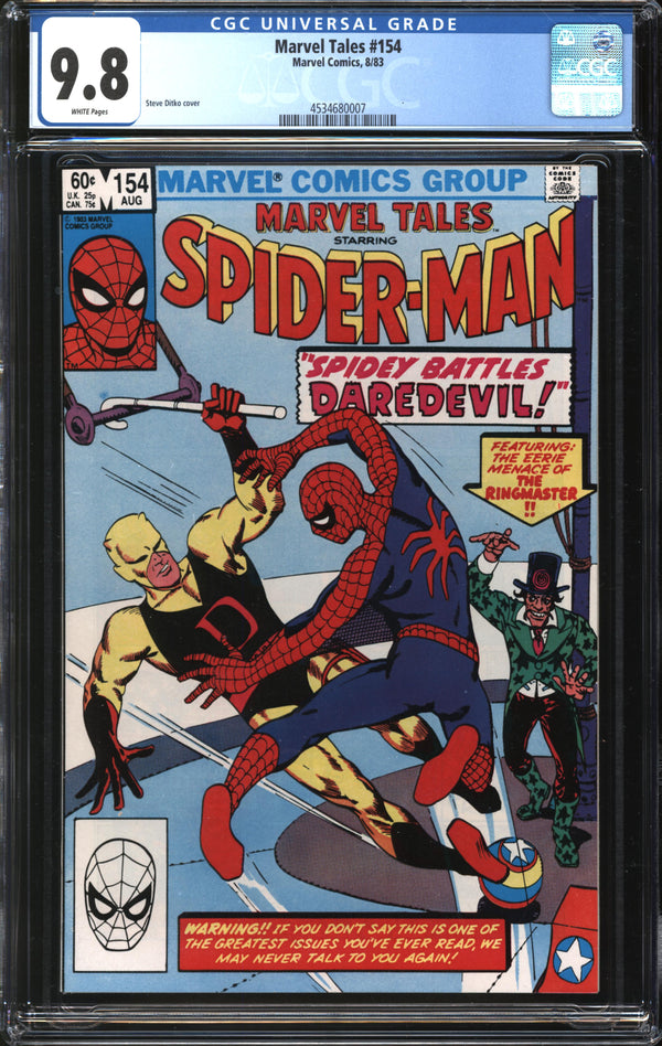 Marvel Tales (1964) #154 CGC 9.8 NM/MT