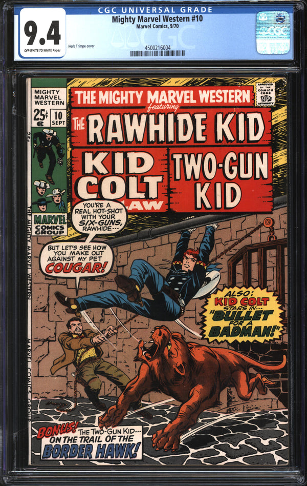Mighty Marvel Western (1968) #10 CGC 9.4 NM
