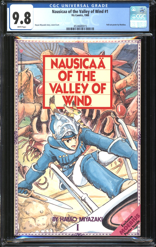 Nausicaa Of The Valley Wind (1988) #1 CGC 9.8 NM/MT