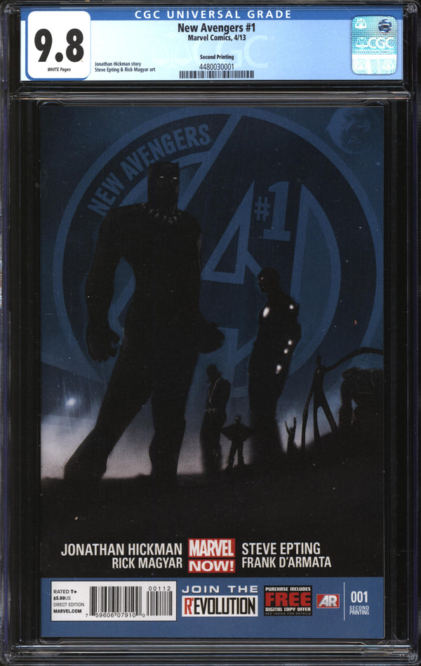New Avengers (2013) #1 Second Printing CGC 9.8 NM/MT