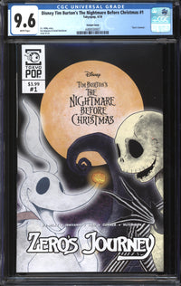 Tim Burton's The Nightmare Before Christmas (2018) #1 Variant Cover CGC 9.6 NM+