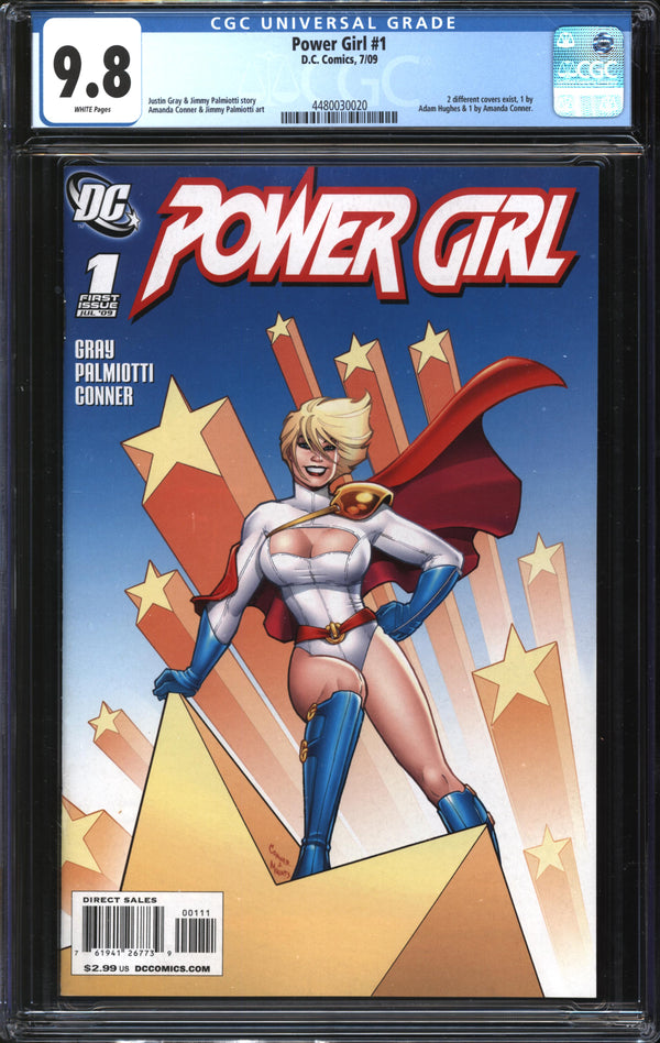 Power Girl (2009) #1 Amanda Conner Cover CGC 9.8 NM/MT