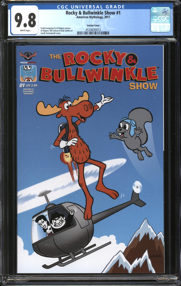 Rocky & Bullwinkle Show (2017) #1 Variant Cover CGC 9.8 NM/MT