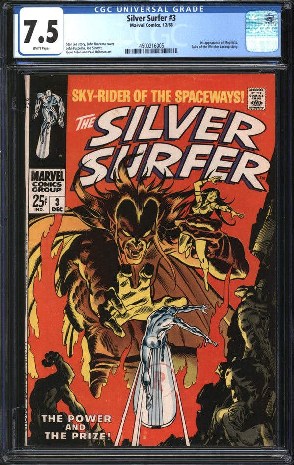 Silver Surfer (1968) # 3 CGC 7.5 VF-