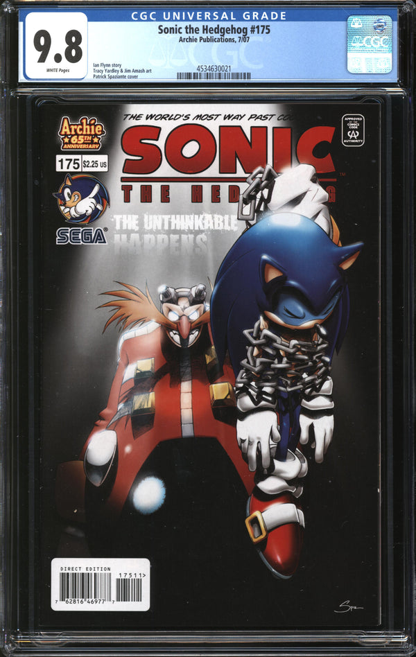 Sonic The Hedgehog (1993) #175 CGC 9.8 NM/MT