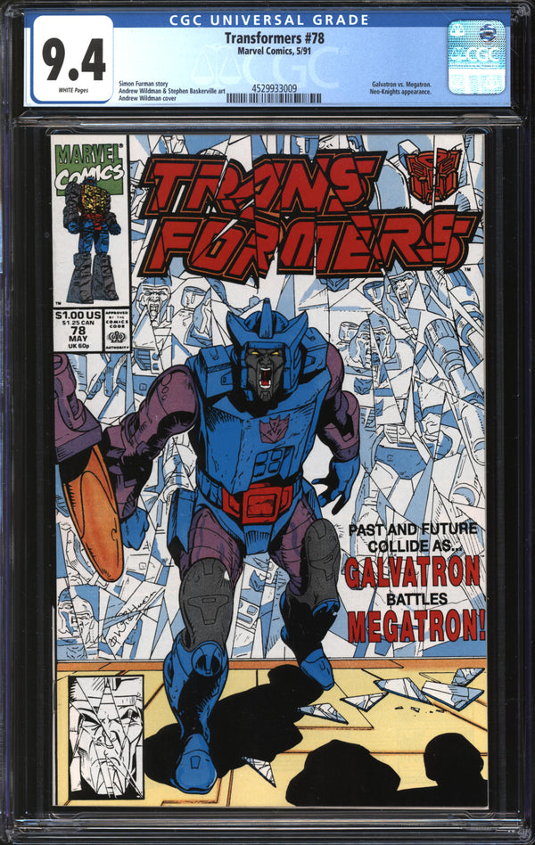 Transformers (1984) #78 CGC 9.4 NM