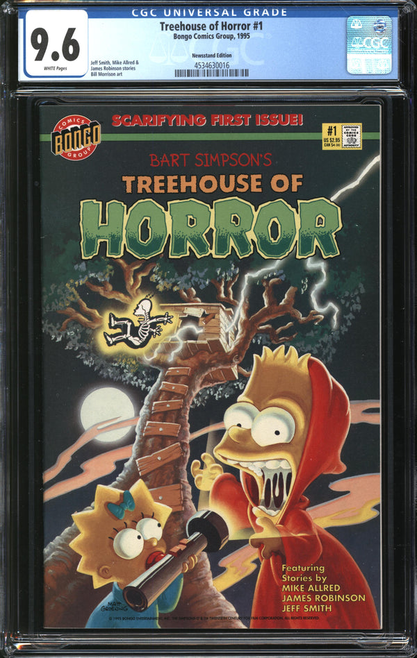 Treehouse Of Horror (1995) # 1 Newsstand Edition CGC 9.6 NM+