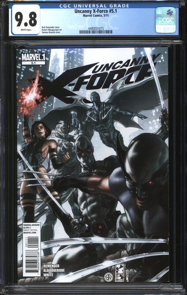 Uncanny X-Force (2010) #5.1 CGC 9.8 NM/MT