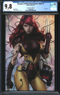 Weapons Of Mutant Destruction: Alpha (2017) #1 Stanley "Artgerm" Lau Unknown Comics Edition D CGC 9.8 NM/MT