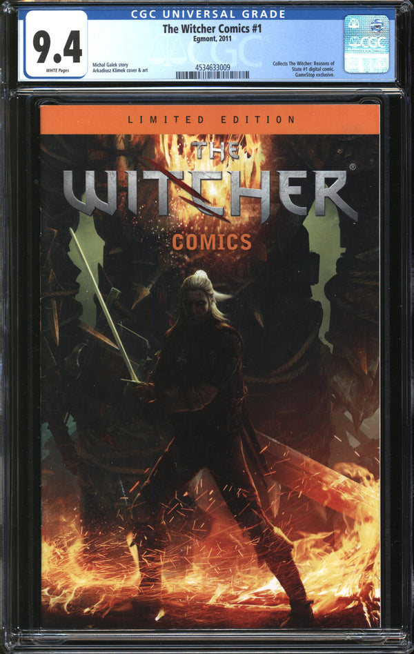 Witcher Comics (2011) #1 CGC 9.4 NM