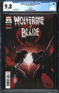 Wolverine Vs. Blade Special (2019) #1 Matteo Scalera Variant CGC 9.8 NM/MT