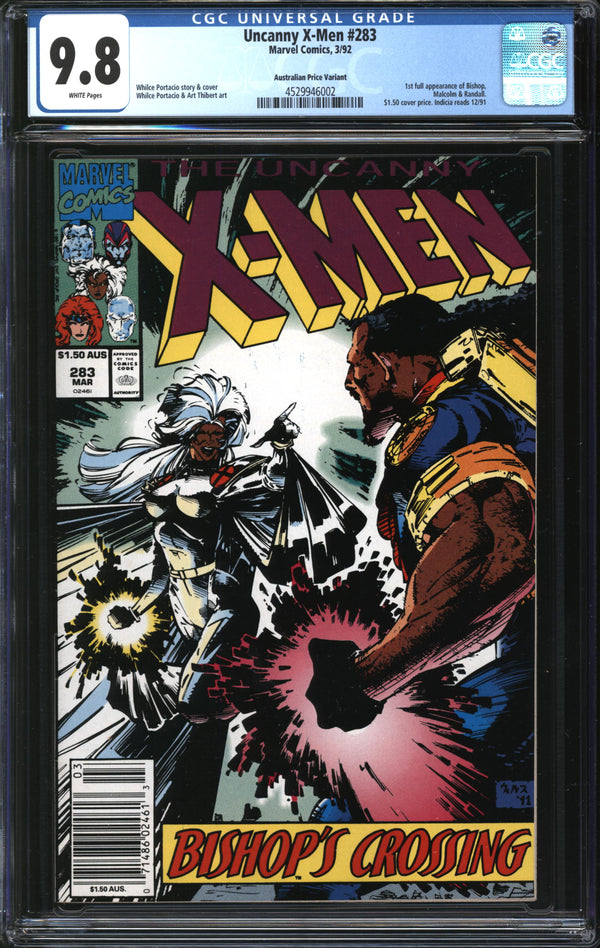 Uncanny X-Men (1981) #283 Australian Price Variant CGC 9.8 NM/MT