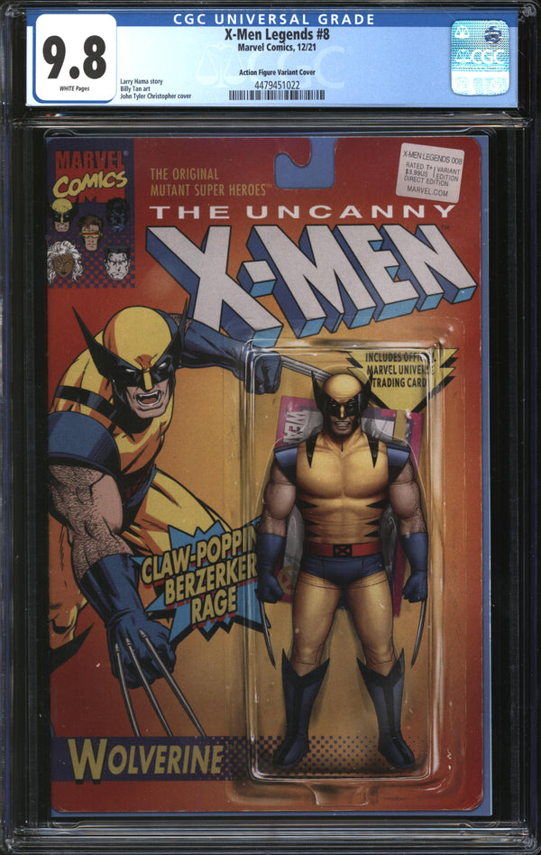 X-Men Legends (2021) #8 Action Figure Variant Cover CGC 9.8 NM/MT