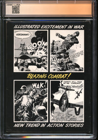 Blazing Combat (1965) #4 CGC x JSA Signature Series 8.0 VF Signed Russ Heath