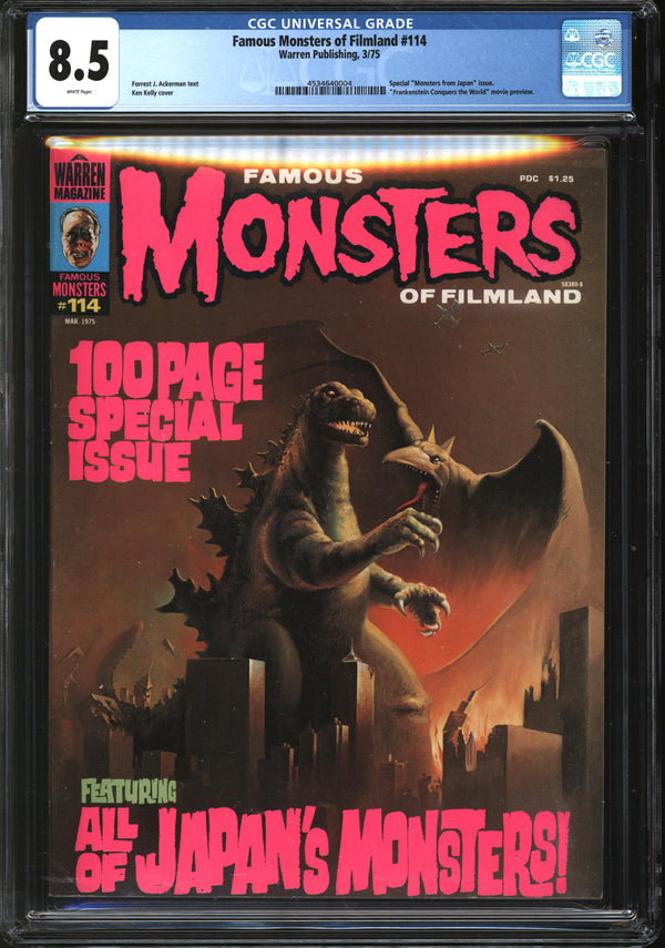 Famous Monsters Of Filmland (1958) #114 CGC 8.5 VF+