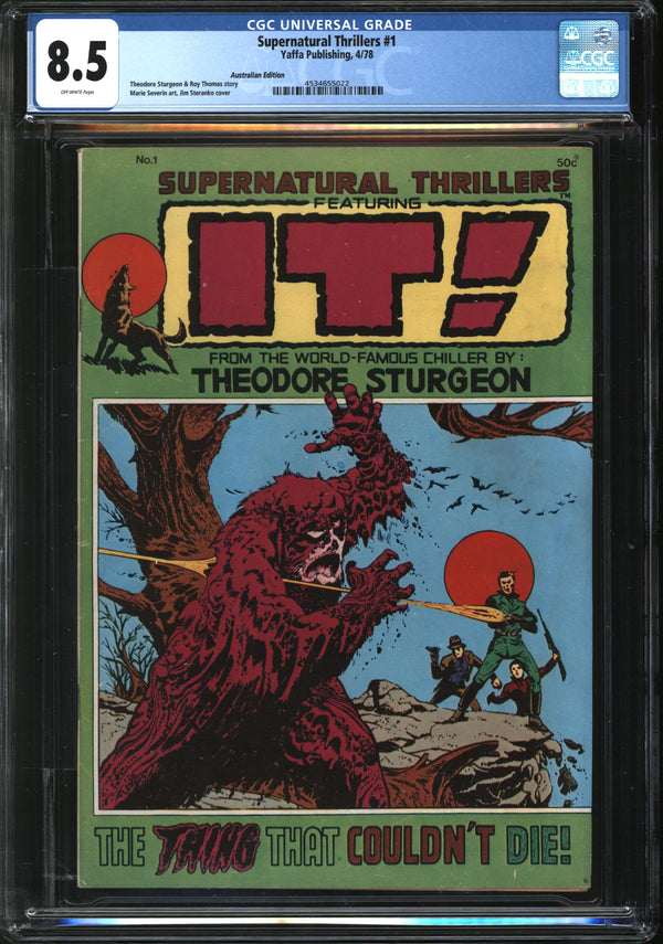 Supernatural Thrillers (1972) # 1 Australian Edition (Yaffa Publishing, 1978) CGC 8.5 VF+