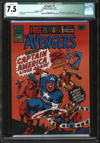 Avengers (1963) #  4 Australian Edition (#3 Newton Comics, 1975) CGC Qualified 7.5 VF-