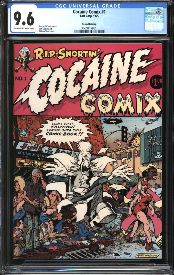 Cocaine Comix (1975) #1 Second Printing CGC 9.6 NM+