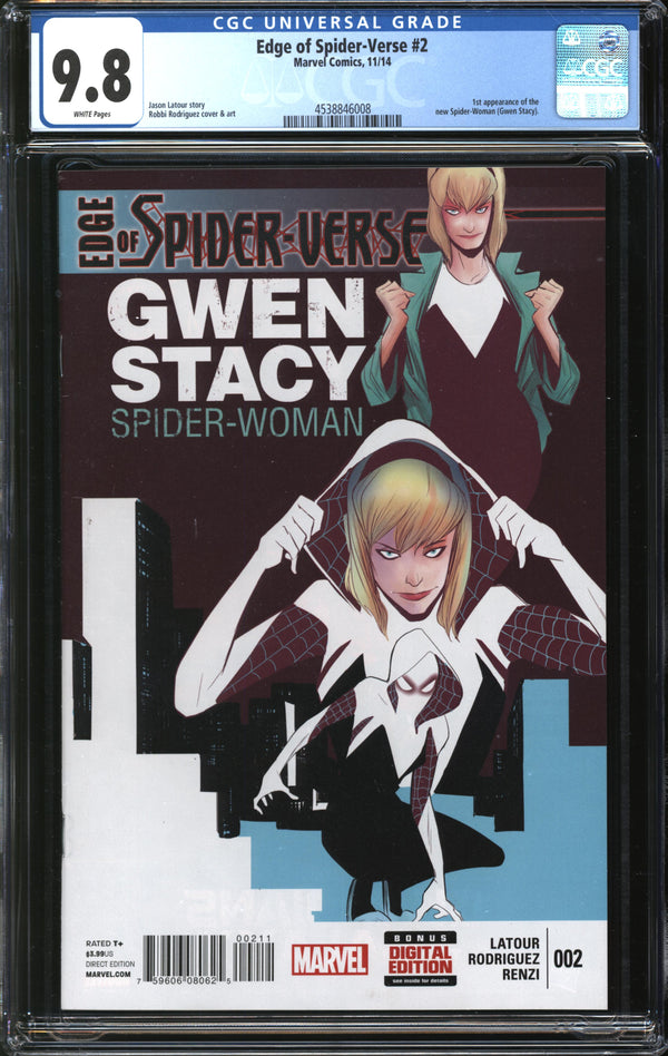 Edge Of Spider-Verse (2014) #2 CGC 9.8 NM/MT