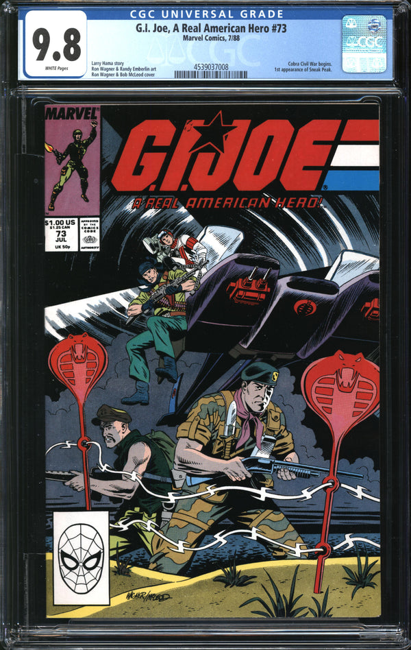 G.I. Joe, A Real American Hero (1982) # 73 CGC 9.8 NM/MT