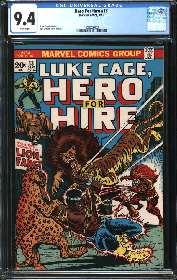 Hero For Hire (1972) #13 CGC 9.4 NM