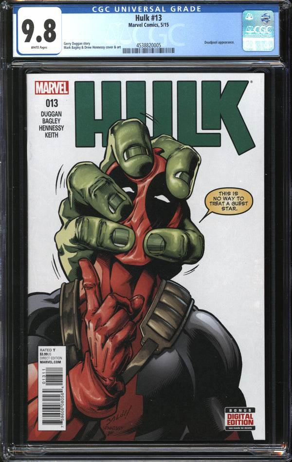 Hulk (2014) #13 CGC 9.8 NM/MT