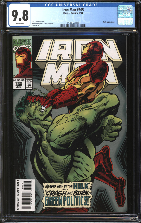 Iron Man (1968) #305 CGC 9.8 NM/MT