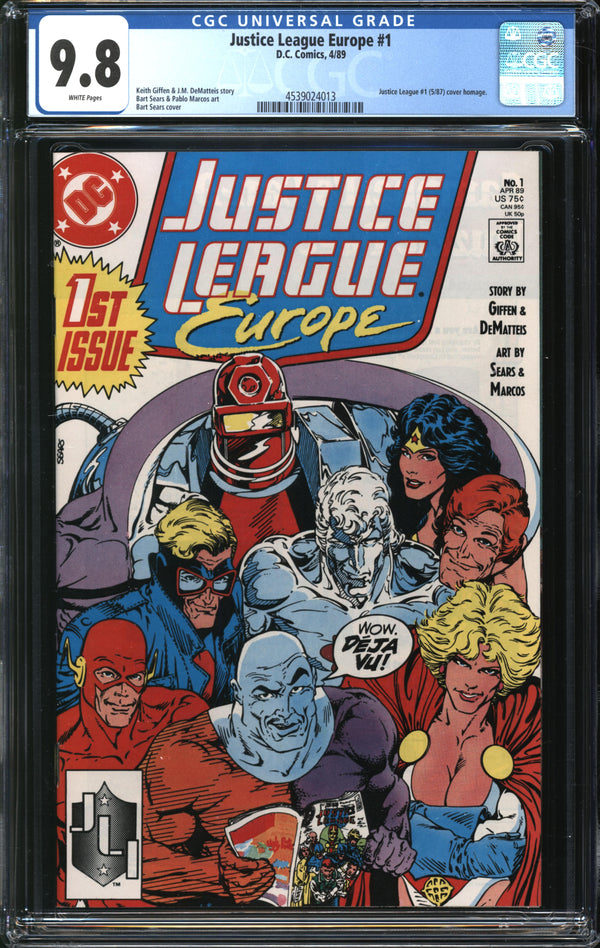 Justice League Europe (1989) #1 CGC 9.8 NM/MT