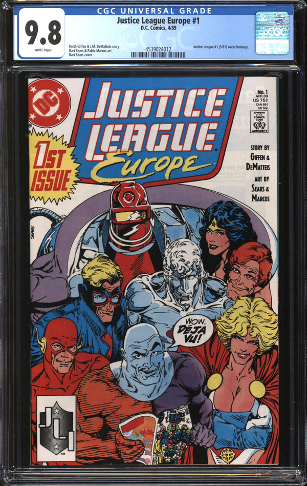 Justice League Europe (1989) #1 CGC 9.8 NM/MT