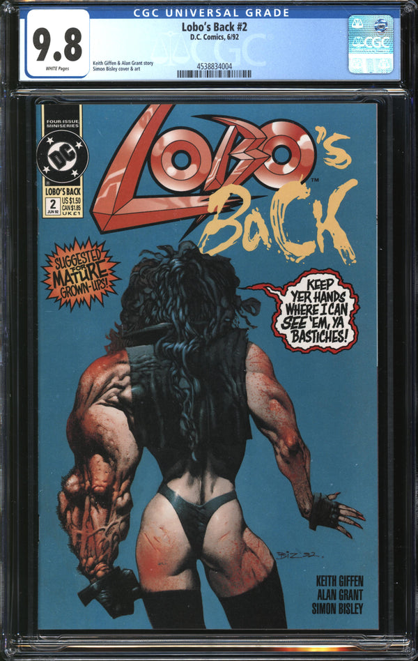 Lobo's Back (1992) #2 CGC 9.8 NM/MT