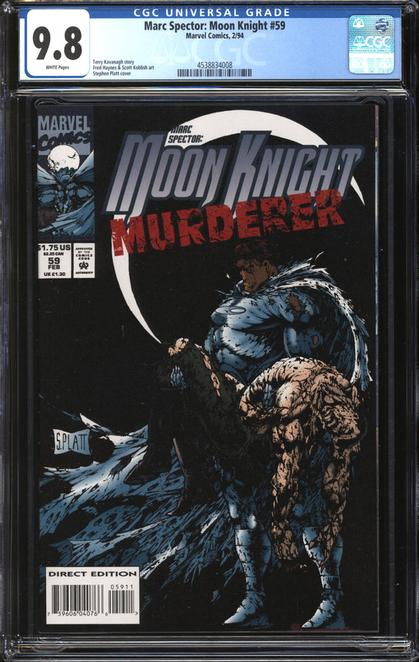 Marc Spector: Moon Knight (1989) #59 CGC 9.8 NM/MT