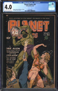 Planet Comics (1940) #36 CGC 4.0 VG