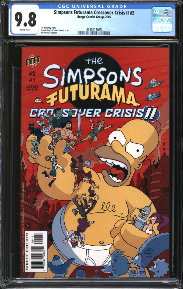 Simpsons/Futurama: Crossover Crisis II (2005) #2 CGC 9.8 NM/MT