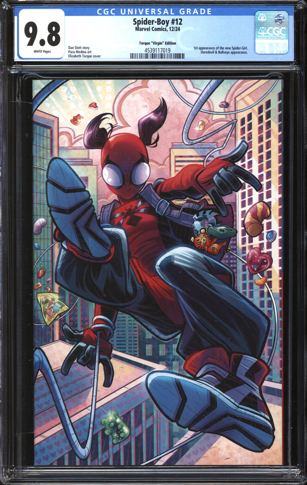 Spider-Boy (2024) #12 Elizabeth Torque Virgin Edition CGC 9.8 NM/MT