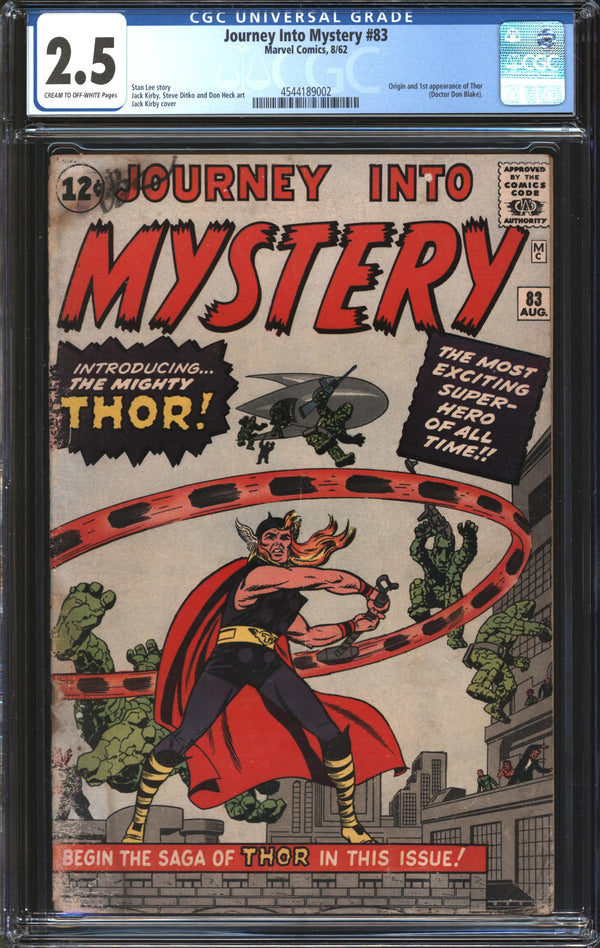 Journey Into Mystery (1952) # 83 CGC 2.5 GD+