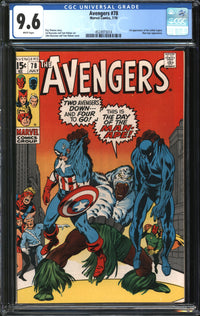 Avengers (1963) # 78 CGC 9.6 NM+