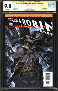 All Star Batman & Robin, The Boy Wonder (2005) #1 CGC Signature Series 9.8 NM/MT Signed Jim Lee, Alex Sinclair, Scott Williams & Frank Miller