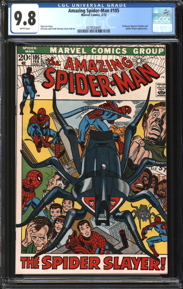 Amazing Spider-Man (1963) #105 CGC 9.8 NM/MT