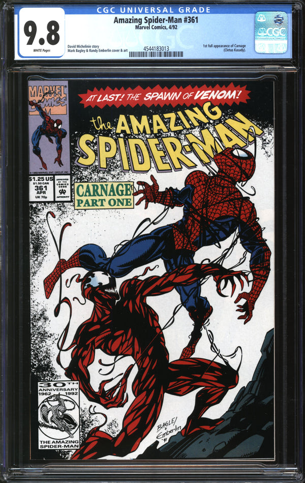 Amazing Spider-Man (1963) #361 CGC 9.8 NM/MT