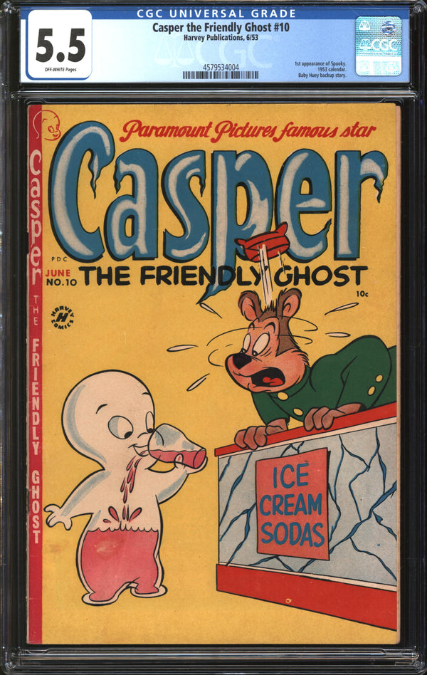 Casper The Friendly Ghost (1952) #10 CGC 5.5 FN-