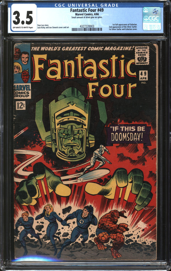 Fantastic Four (1961) # 49 CGC 3.5 VG-