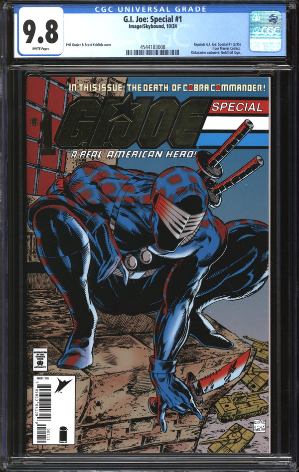 G.I. Joe Special (2024) #1 Kickstarter Edition CGC 9.8 NM/MT