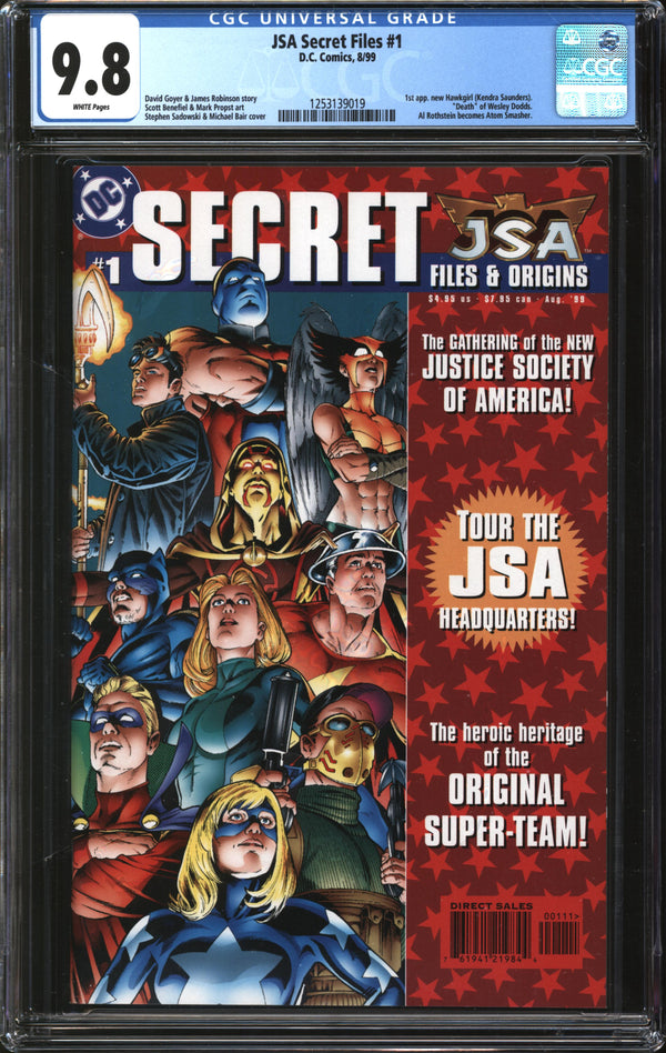 JSA Secret Files (1999) #1 CGC 9.8 NM/MT