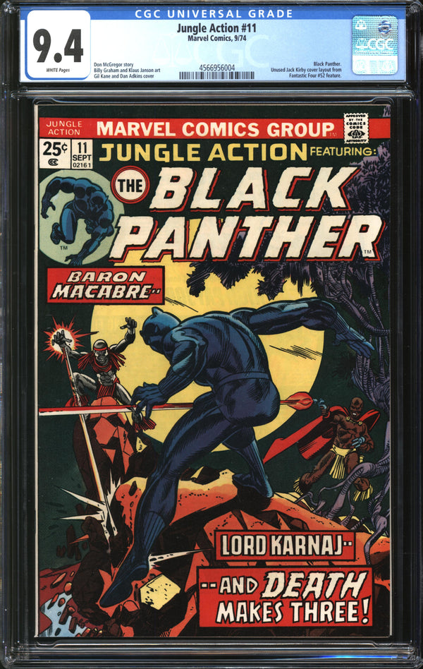 Jungle Action (1972) #11 CGC 9.4 NM