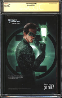 Justice League (2011) #1 CGC Signature Series 9.8 NM/MT Signed Jim Lee, Alex Sinclair & Scott Williams