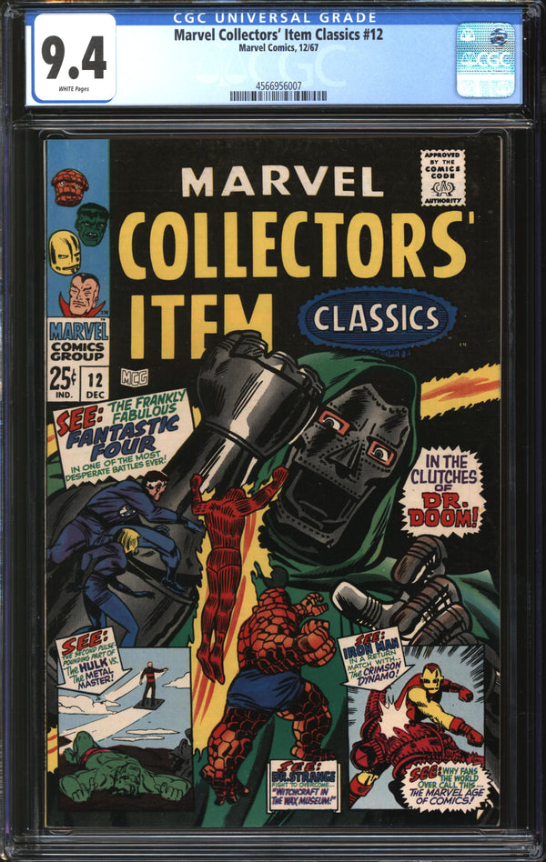 Marvel Collectors' Item Classics (1965) #12 CGC 9.4 NM