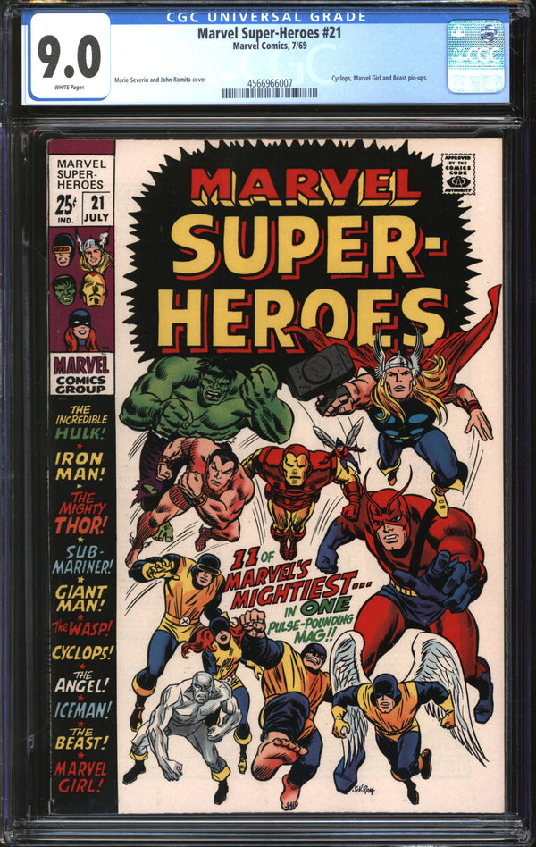 Marvel Super-Heroes (1966) #21 CGC 9.0 VF/NM